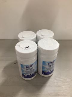 4 X PURELL SURFACE SANITISING WIPES