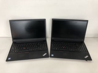 2 X LENOVO THINKPAD LAPTOPS (FOR SPARES OR REPAIR ONLY)