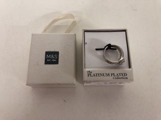 A PLATINUM PLATED RING