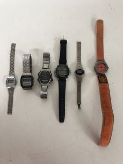 A COLLECTION OF VINTAGE WRISTWATCHES TO INCLUDE CASIO