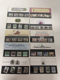 10 X ASSORTED ROYAL MAIL MINT STAMP PACKS