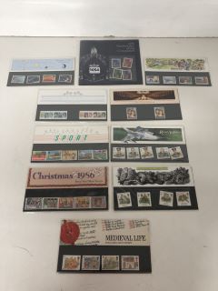 10 X ASSORTED ROYAL MAIL MINT STAMP PACKS