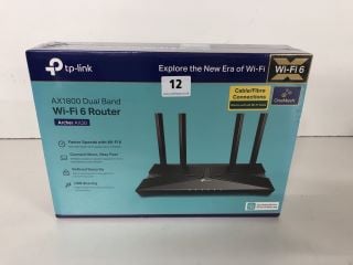 TP LINK AX1800 DUAL BAND WIFI 6 ROUTER