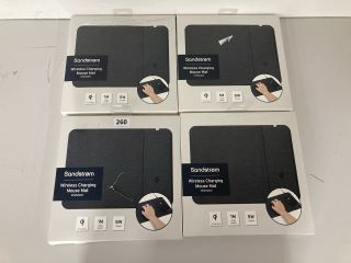 4 X SANDSTROM WIRELESS CHARGING MOUSE MATS