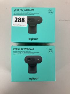 2 X LOGITECH C505 HD WEBCAMS