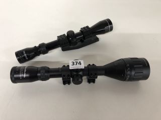 2 X TELESCOPIC RIFLE SIGHTS TO INCLUDE NIKKO STIRLING