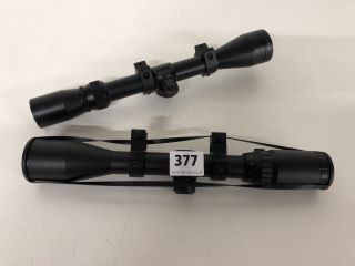 2 X TELESCOPIC RIFLE SIGHTS TO INCLUDE SMK
