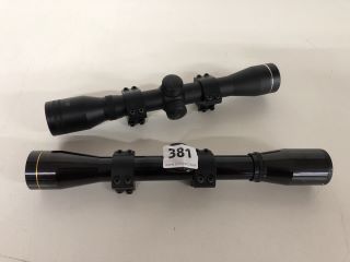 2 X TELESCOPIC RIFLE SIGHTS TO INCLUDE NIKKO STIRLING