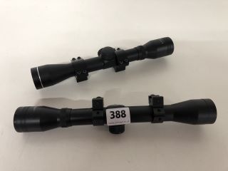 2 X TELESCOPIC RIFLE SIGHTS TO INCLUDE CENTRE POINT