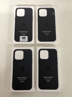 4 X APPLE IPHONE 14 PRO MAX SILICONE CASES