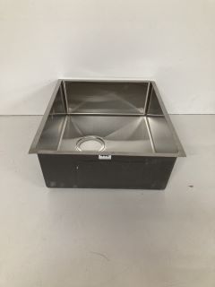 LARGE STAINLESS STEEL KITCHEN ONE BOWL SINK