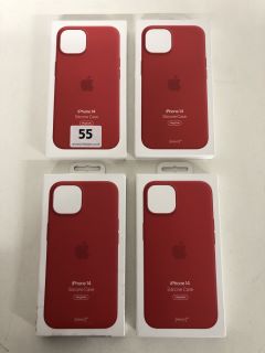 4 X APPLE IPHONE 14 SILICONE CASES