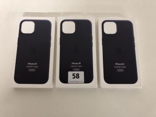 3 X APPLE IPHONE 14 LEATHER CASES