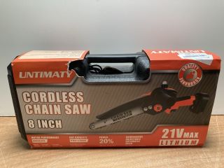UNTIMATY CORDLESS HANDHELD CHAINSAW (18+ ID MAY BE REQUIRED)