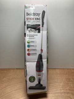 BELDRAY STICK VAC TWO IN ONE VACUUM