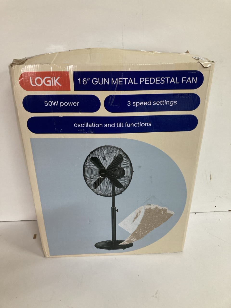 John Pye Auctions LOGIK 16" PEDESTAL FAN