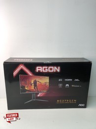 AOC AGON 27" GAMING MONITOR WITH ACCESSORIES MODEL: AG275QZN RRP: £329 (SEALED)