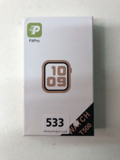 FIT PRO T500 SMART WATCH WITH 1.44" SCREEN AND WHITE STRAP