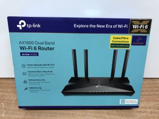 TP-LINK AX1800 DUAL BAND WI-FI 6 ROUTER