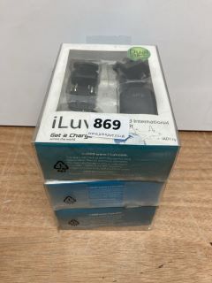 3 X ILUV DUAL USB INTERNATIONAL POWER KIT