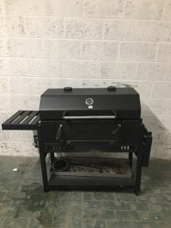 MASTERBUILT WHEELED BARBECUE WITH SIDE TABLE