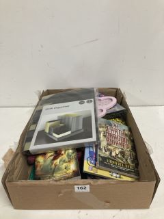 BOX OF ASSORTED ITEMS INC BOOKS
