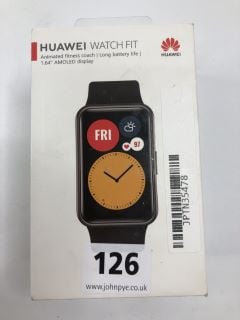 HUAWEI WATCH FIT SMARTWATCH: MODEL NO TIA-B09 (WITH BOX & CHARGE CABLE)  [JPTN35478]