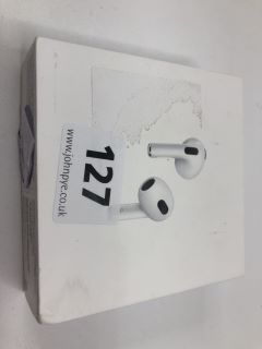 APPLE AIRPODS (3RD GENERATION) EARPODS IN WHITE: MODEL NO A2565 A2564 A2566 (WITH BOX)  [JPTN39372]