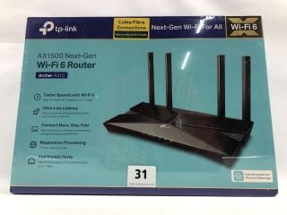 TP-LINK AX1500 NEXT-GEN WI-FI 6 ROUTER (SEALED)