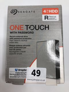 SEAGATE ONE TOUCH WITH PASSWORD 4TB (SEALED)