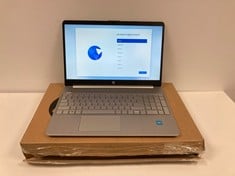 HP 15S-FQ3207NG 125 GB LAPTOP IN SILVER (WITH BOX AND CHARGER, KEYBOARD WITH FOREIGN LAYOUT). INTEL CELERON N4500, 4 GB RAM, , INTEL UHD GRAPHICS [JPTZ5473].