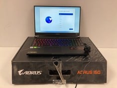 AORUS 15G YC 1 TB LAPTOP (ORIGINAL RRP - €2298.00) IN BLACK. (WITH BOX AND CHARGER, ONLY WORKS PLUGGED IN). I7-10870H, 32 GB RAM, , NVIDIA GEFORCE RTX 3080 [JPTZ5610].