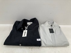 2 X JACKETS VARIOUS SIZES AND BRANDS INCLUDING HACKETT SIZE S - LOCATION 25C.