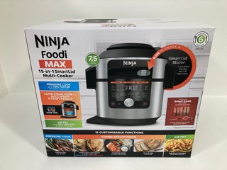NINJA FOODI MAX 15 IN 1 SMARTLID MULTI-COOKER WITH SMART COOK SYSTEM 7.5L -OL750UK - RRP £319.99: LOCATION - FRONT BOOTH