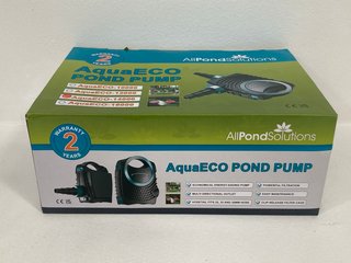 ALLPOND SOLUTIONS 14000 L/H POND PUMP AQUAECO-14000 - RRP £129.99: LOCATION - FRONT BOOTH