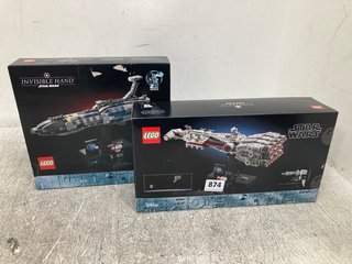 2 X LEGO STAR WARS TO INCLUDE TANTIVE IV AND INVISIBLE HAND: LOCATION - C 1