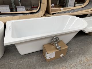 1710 X 780MM TRADITIONAL SINGLE ENDED FREESTANDING BATH WITH SET OF CHROME CLAW & BALL FEET - RRP £1009: LOCATION - C3