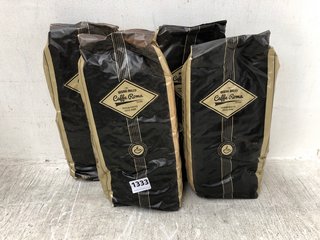 4 X CAFFE ROMA PREMIUM ROASTED COFFEE BEANS - BBE: 11-2024: LOCATION - G18