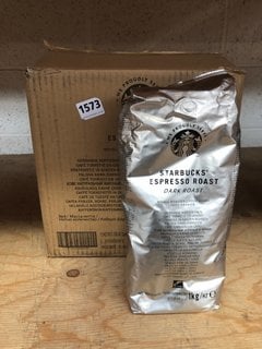 6 X STARBUCKS ESPRESSO ROAST COFFEE BEANS 1KG BB: 11/05/24 (SOME ITEMS MAY BE PAST BB): LOCATION - H6