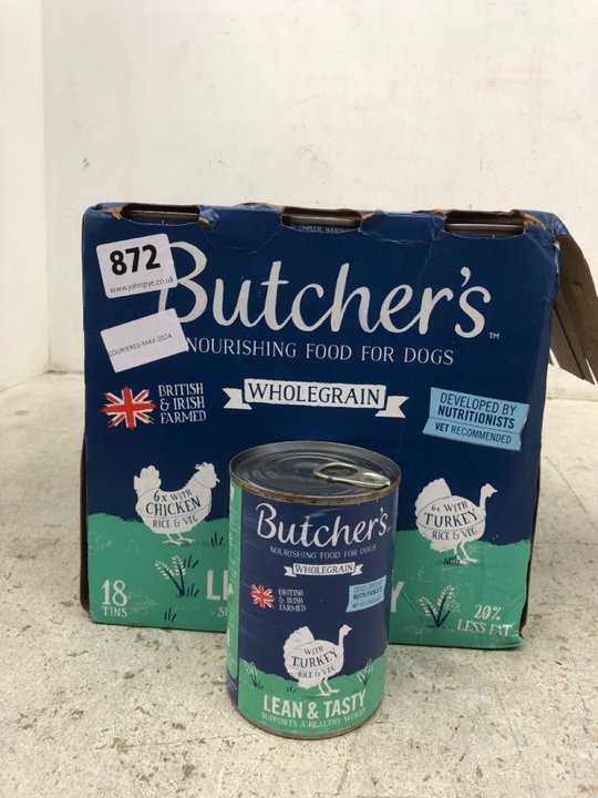 John Pye Auctions BUTCHERS NOURISHING FOOD FOR DOGS LEAN AND TASTY 18