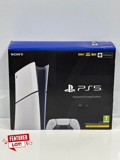 SONY PLAYSTATION 5 SLIM DIGITAL EDITION 1 TB GAMES CONSOLE IN WHITE: MODEL NO CFI-2016 (WITH BOX & ALL ACCESSORIES) [JPTM116390] THIS PRODUCT IS FULLY FUNCTIONAL AND IS PART OF OUR PREMIUM TECH AND E