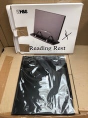 QTY OF ASSORTED ITEMS TO INCLUDE READING REST. GREY/BLACK.: LOCATION - B RACK