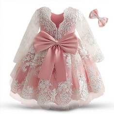 QTY OF KIDS CLOTHING TO INCLUDE PRINCESS PARTY DRESS PINK SIZE 6-12 MONTHS RRP £257: LOCATION - B RACK