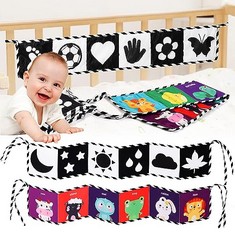 QTY OF ASSORTED ITEMS TO INCLUDE BLACK WHITE SENSORY BOOK FOR 0-36 MONTHS. : LOCATION - B RACK