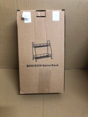 QTY OF ASSORTED ITEMS TO INCLUDE SPICE RACK. : LOCATION - B RACK