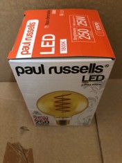 QTY OF LIGHTS TO INCLUDE EXTRA WARM LED LIGHT BULB. 25W. 250 LUMENS. : LOCATION - C RACK