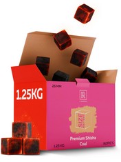 QTY OF ASSORTED ITEMS TO INCLUDE SHISHA COAL HOOKAH COCONUT CHARCOAL CUBES. XL PACK. 80 COUNT. : LOCATION - C RACK