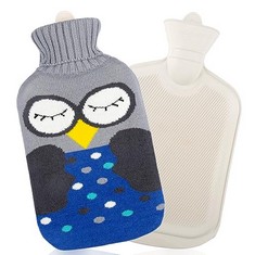 QTY OF ASSORTED ITEMS TO INCLUDE HOT WATER BOTTLE COVER. GREY. OWL. : LOCATION - D RACK