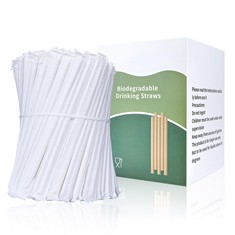 QTY OF ASSORTED ITEMS TO INCLUDE NATON BIODEGRADABLE STRAWS,300PCS ECO FRIENDLY RECYCLABLE STRAWS, 100% PLANT-BASED COMPOSTABLE STRAWS,AVAILABLE FOR CUPS,PARTY BIRTHDAY, PARTIES, PICNIC, CAMPING: LOC