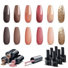QTY OF ASSORTED ITEMS TO INCLUDE COVACURE GEL NAIL POLISH- 6 COLOURS NUDE GEL POLISH KIT NAIL ART DESIGN SOAK OFF LED LAMP NAIL POLISH GEL DIY MANICURE KIT BEAUTY GIFTS 8ML: LOCATION - G RACK